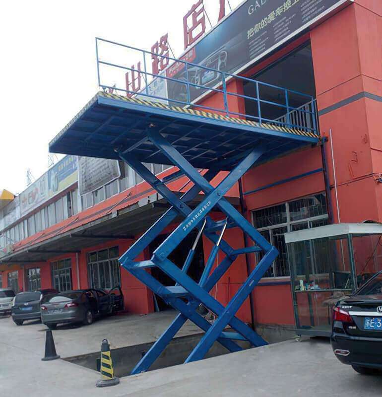 Plataforma elevadora de tijera estacionaria 3 toneladas Gigapixel Scale