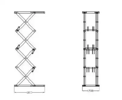 Estructura del elevador hidráulico de carga