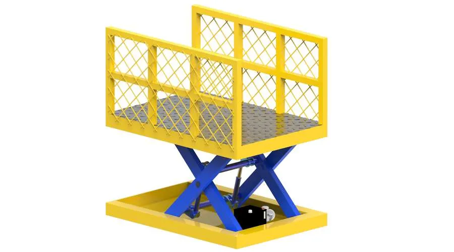 Stationary scissor lift 3D 2