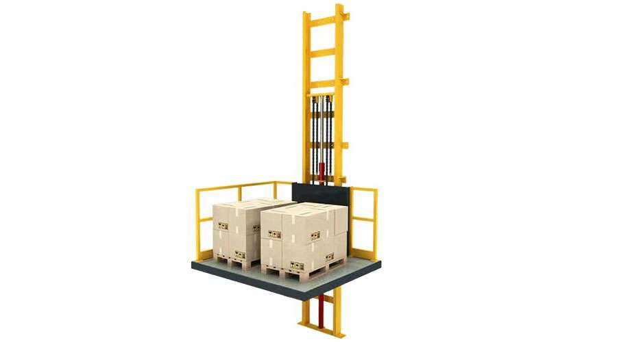 Tebo Lift Rail cargo One piston 3D