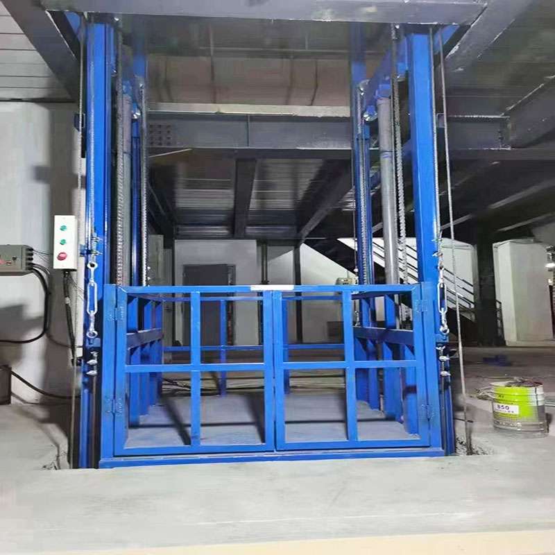 Tebo Lift Rail carga Caja de dos pistones