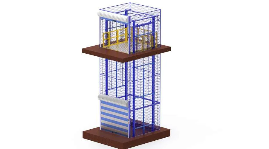 Tebo Lift Rail cargo shutter door 3D