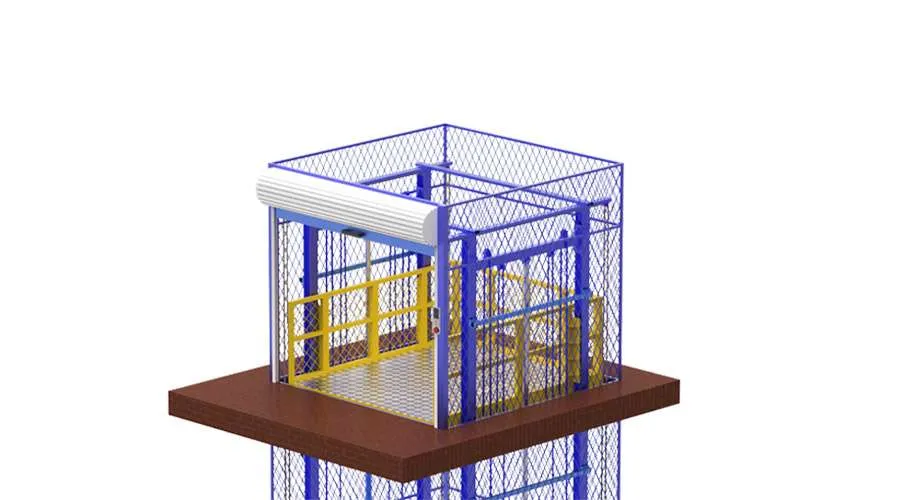 Tebo Lift Rail cargo shutter door 3D02