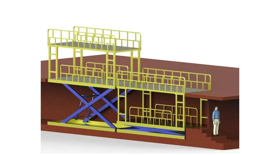 Tebo Lift Scissor car parking 3D02