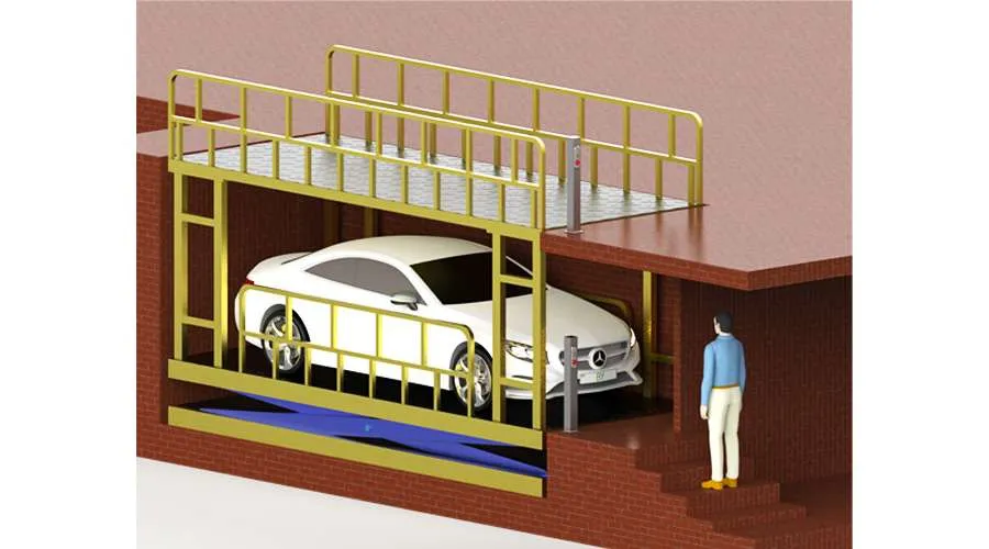 Tebo Lift Scissor car parking 3D04