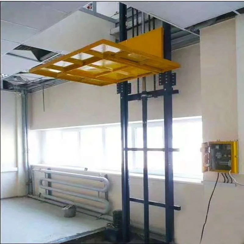 Raíles guía para elevadores de mercancías