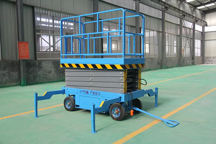 Four-wheel-mobile-lift-of-hydraulic-lift