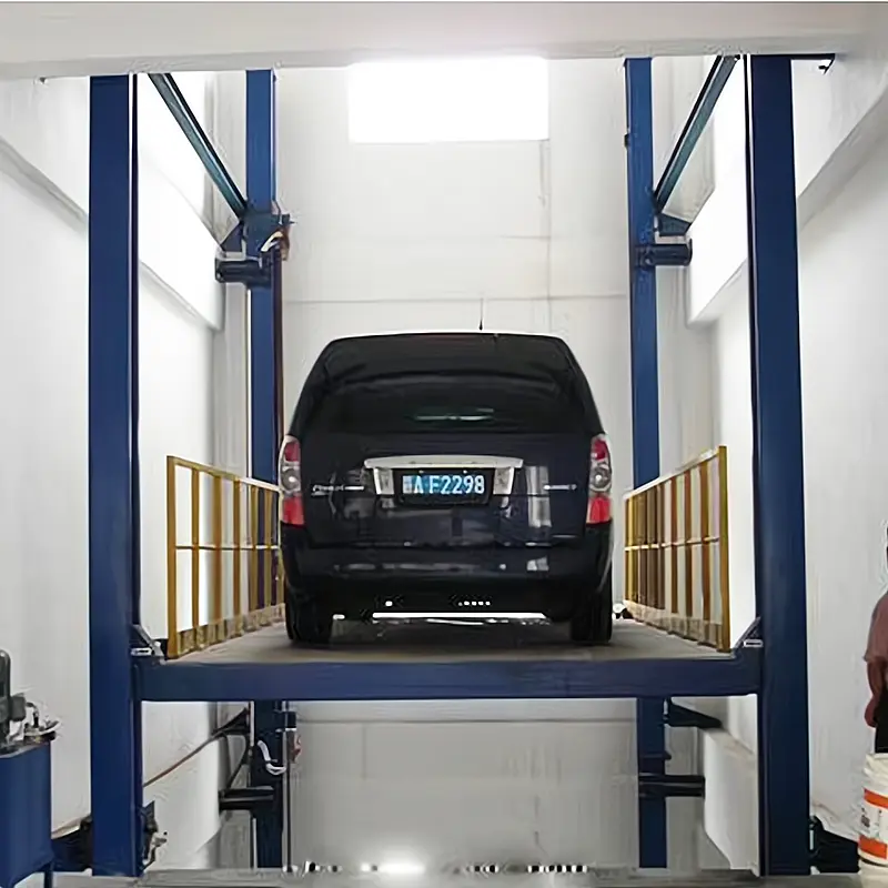 Elevador de coches de cuatro postes