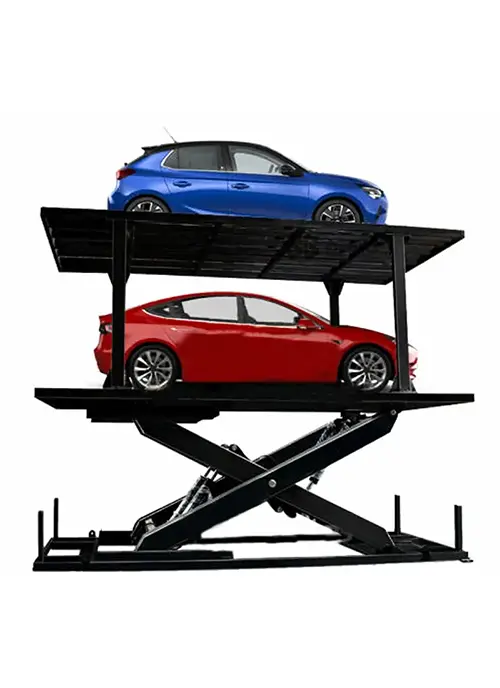 TEBO double layers car parking lift application 2