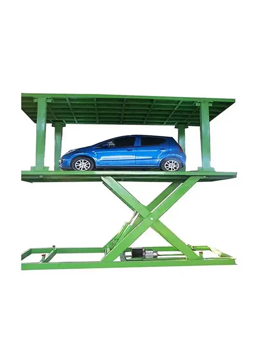 TEBO double layers car parking lift application 4