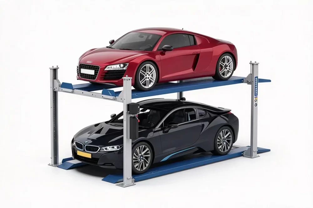 hydraulic car parking lift for two cars
